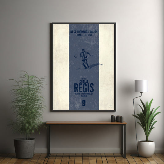 Cyrille Regis West Bromwich Albion Heritage Stripes Print