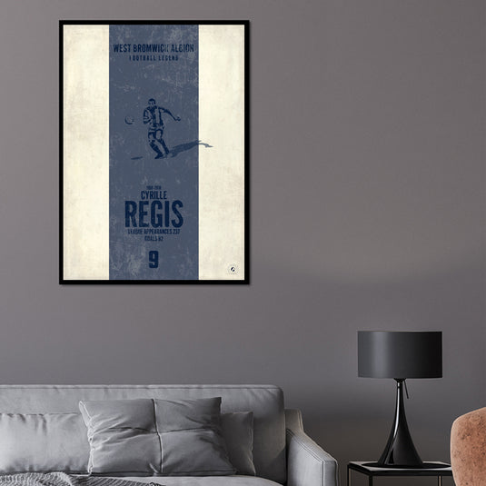 Cyrille Regis West Bromwich Albion Heritage Stripes Print