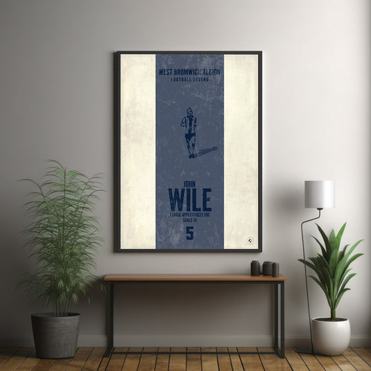 John Wile West Bromwich Albion Heritage Stripes Print