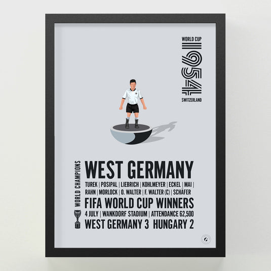 West Germany 1954 FIFA World Cup Winners Poster