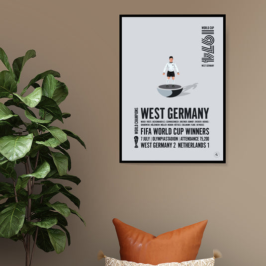 Allemagne de l'Ouest Vainqueurs de la Coupe du Monde de la FIFA 1974 Poster