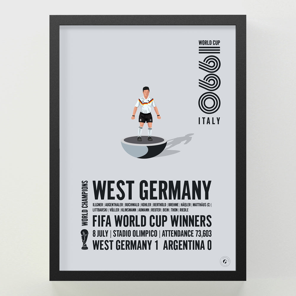 West Germany 1990 FIFA World Cup Winners Poster