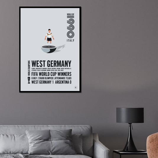 West Germany 1990 FIFA World Cup Winners Poster