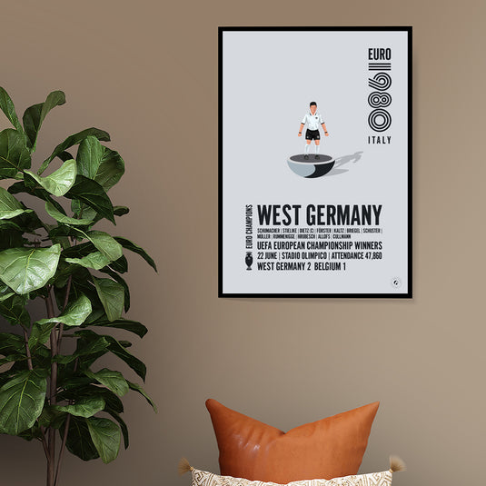 West Germany UEFA European Championship Winners 1980 Poster
