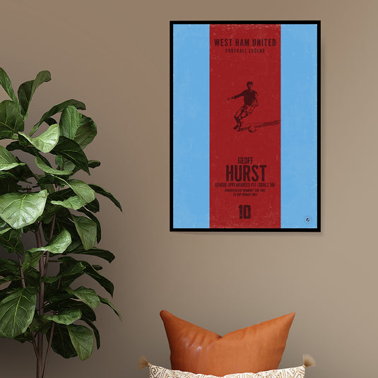 Geoff Hurst Poster (Vertical Band)