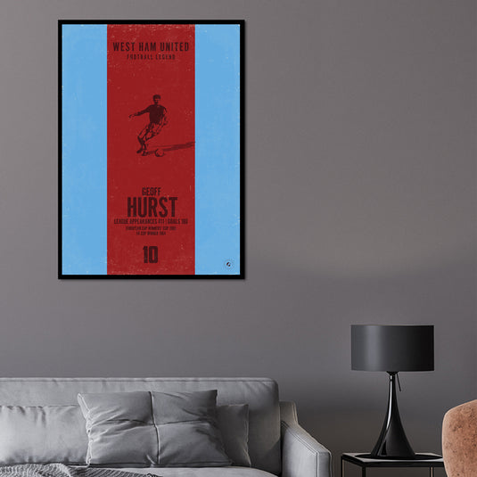 Geoff Hurst Poster (Vertical Band)