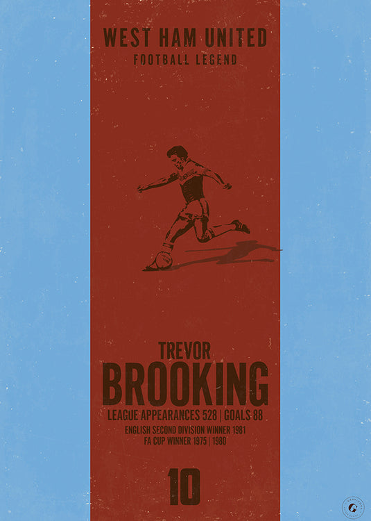 Affiche Trevor Brooking (bande verticale)