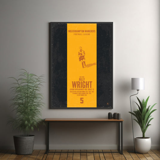 Billy Wright Wolverhampton Wanderers Heritage Stripes Print