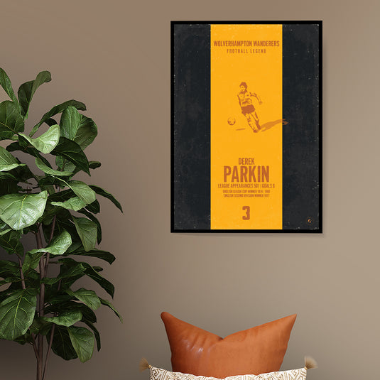 Derek Parkin Wolverhampton Wanderers Heritage Stripes Print