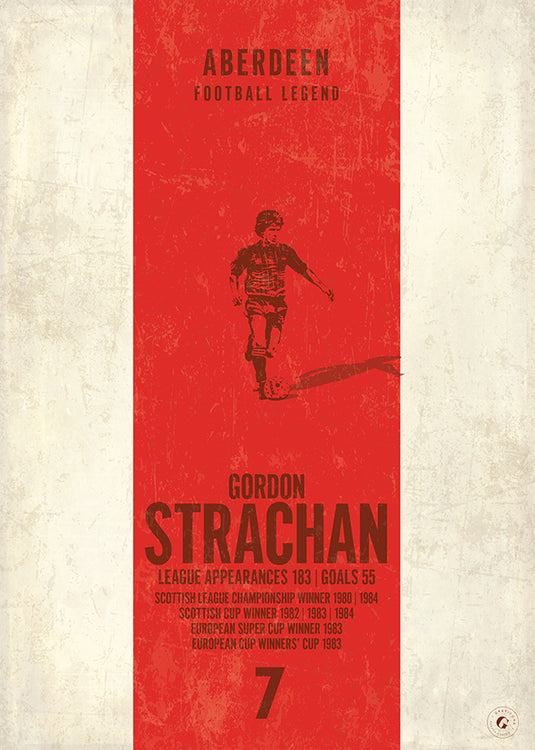 Gordon Strachan Aberdeen Heritage Stripes Print