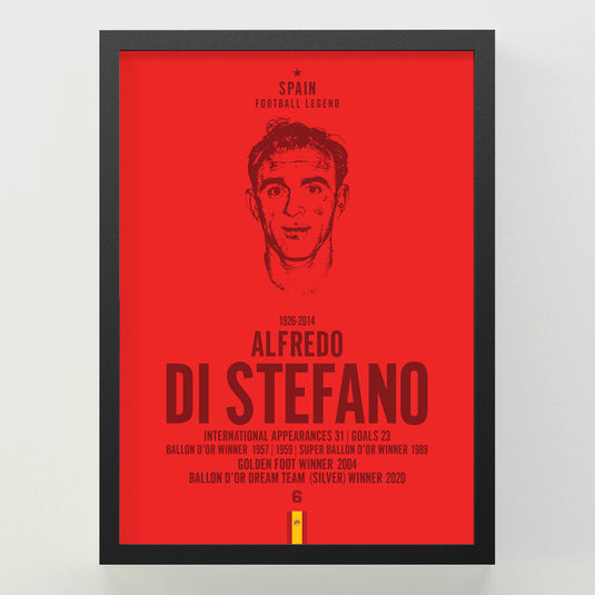 Alfredo di Stefano Head Poster