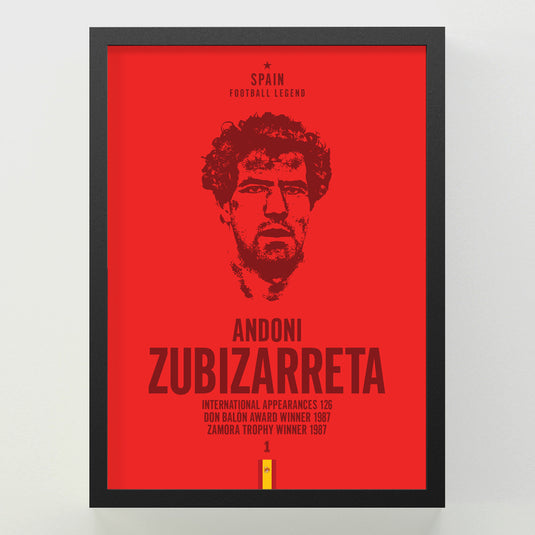 Andoni Zubizarreta Head Poster