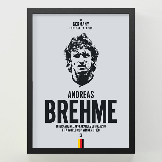 Andreas Brehme Head Poster