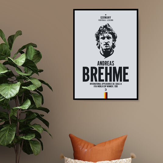 Andreas Brehme Head Poster