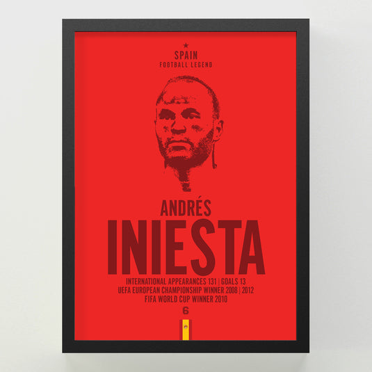 Andres Iniesta Head Poster