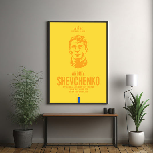 Tête d'Andriy Shevchenko Poster