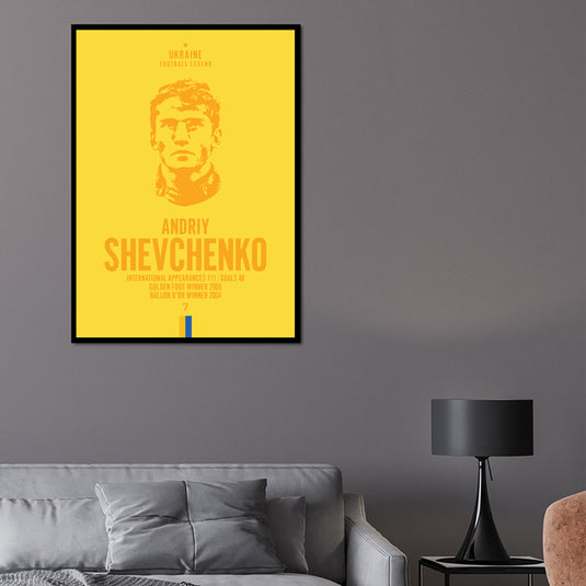 Tête d'Andriy Shevchenko Poster