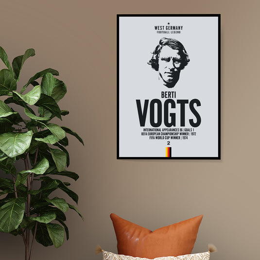 Berti Vogts Head Poster