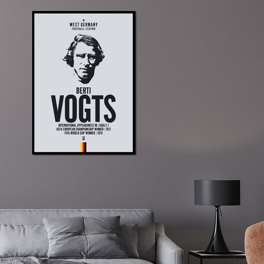 Berti Vogts Head Poster