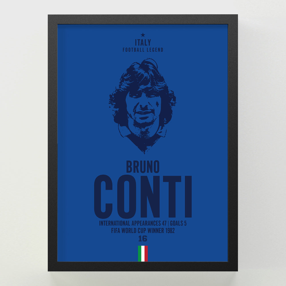 Bruno Conti Head Poster