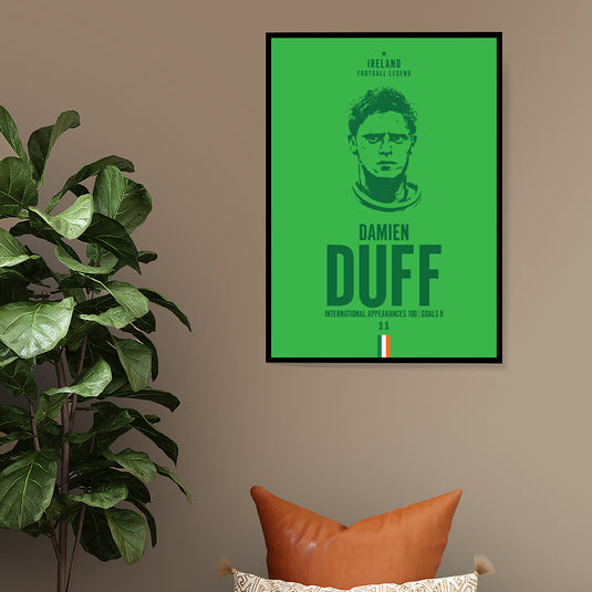 Tête de Damien Duff Poster