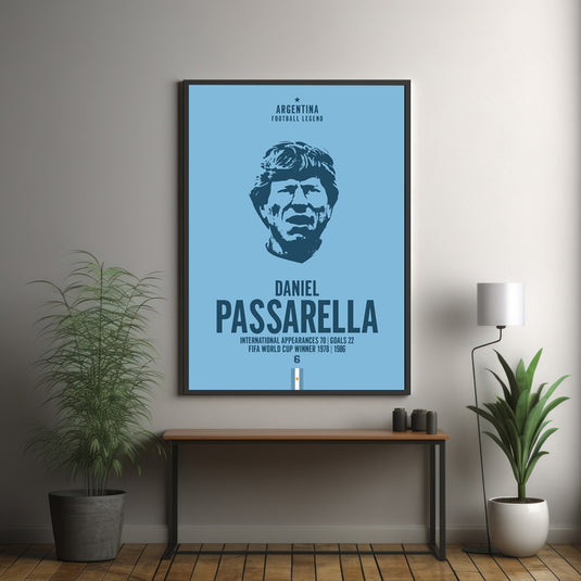 Daniel Passarella Head Poster