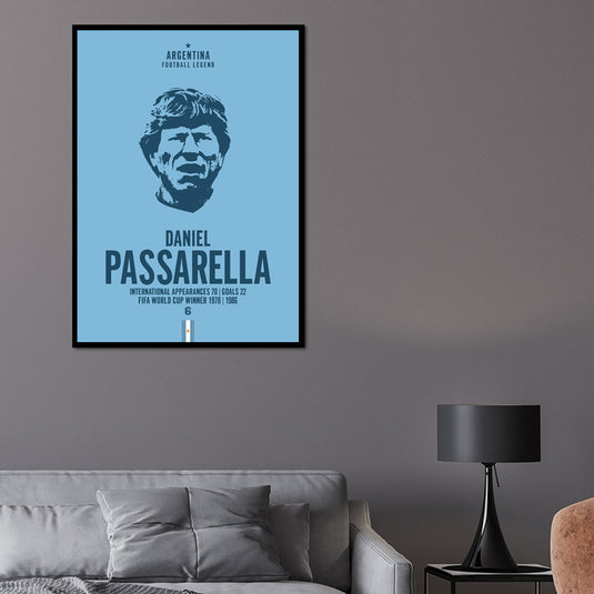 Daniel Passarella Head Poster