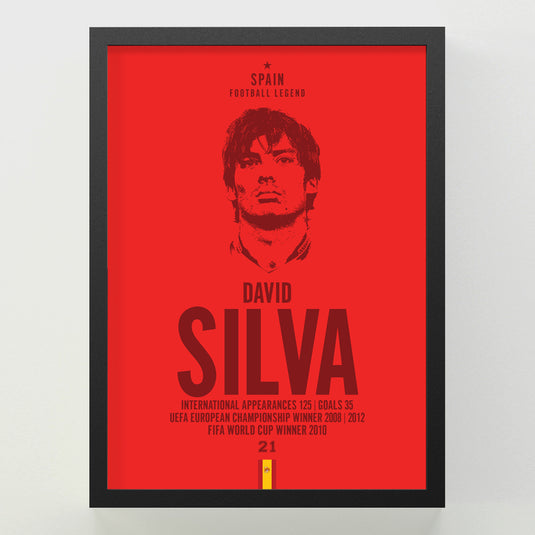 David Silva Head Poster