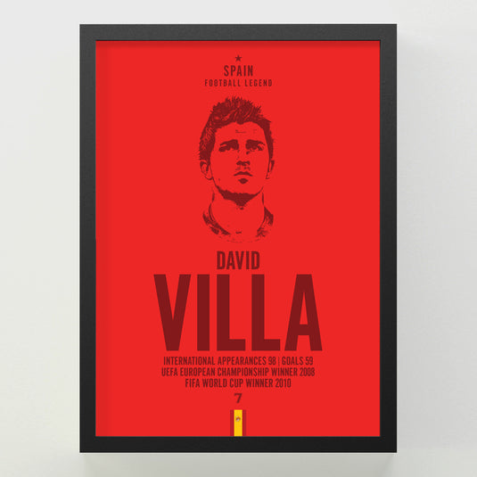 David Villa Head Poster