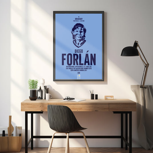 Tête de Diego Forlan Poster