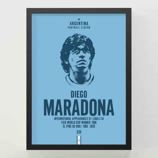 Diego Maradona Premium Head Poster