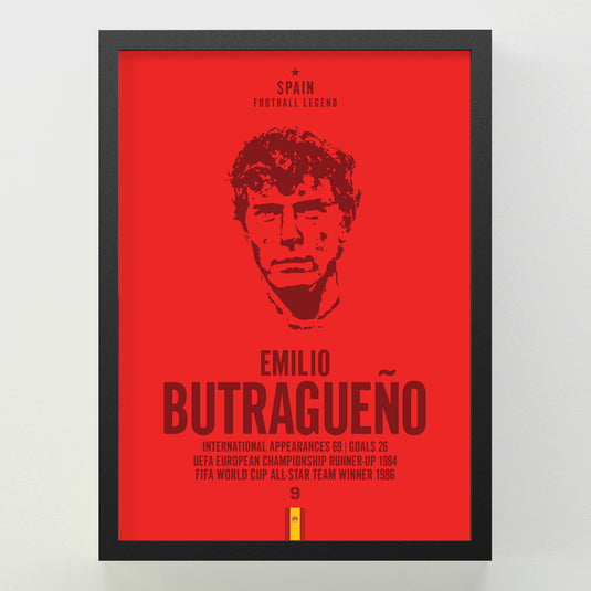 Emilio Butragueno Head Poster