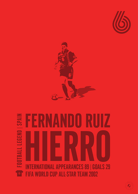 Fernando Hierro Spain Legend Print