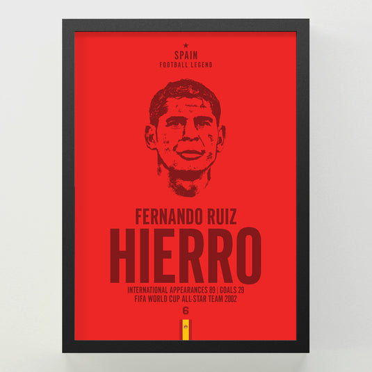 Fernando Hierro Head Poster