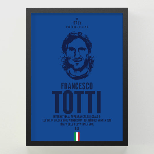 Francesco Totti Head Poster
