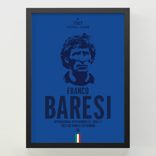 Franco Baresi Head Poster