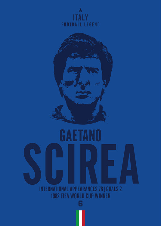 Cabeza de Gaetano Scirea Póster