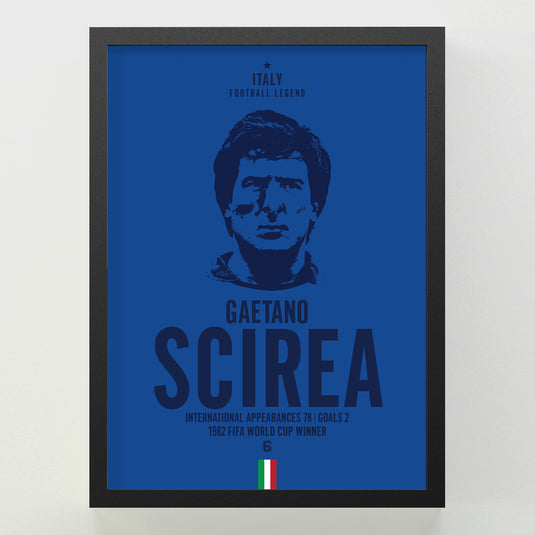 Gaetano Scirea Head Poster