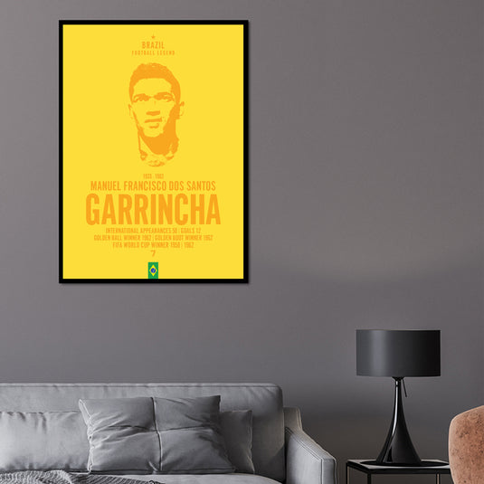 Garrincha Head Poster