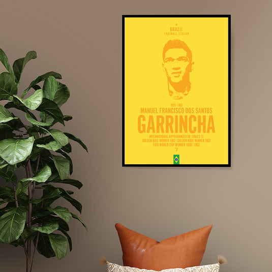 Garrincha Head Poster