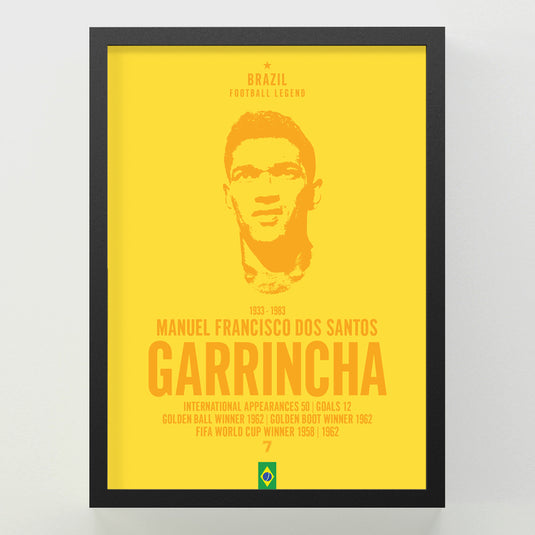 Garrincha Head Poster