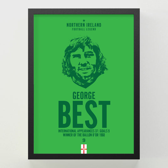 George Best Head Poster
