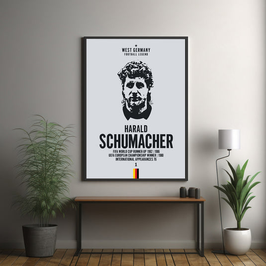 Harald Schumacher West Germany Football Legend Iconic Portrait Print