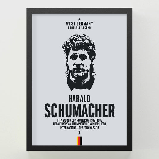 Harald Schumacher Head Poster
