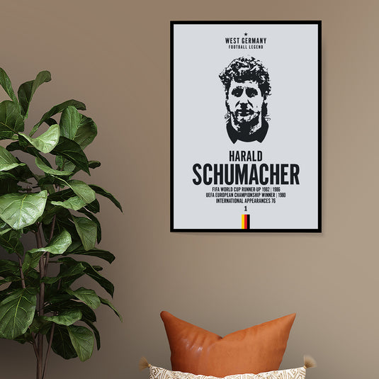 Harald Schumacher West Germany Football Legend Iconic Portrait Print