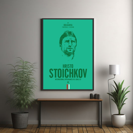 Hristo Stoichkov Head Poster