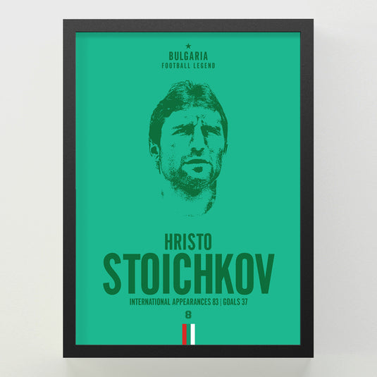 Hristo Stoichkov Head Poster