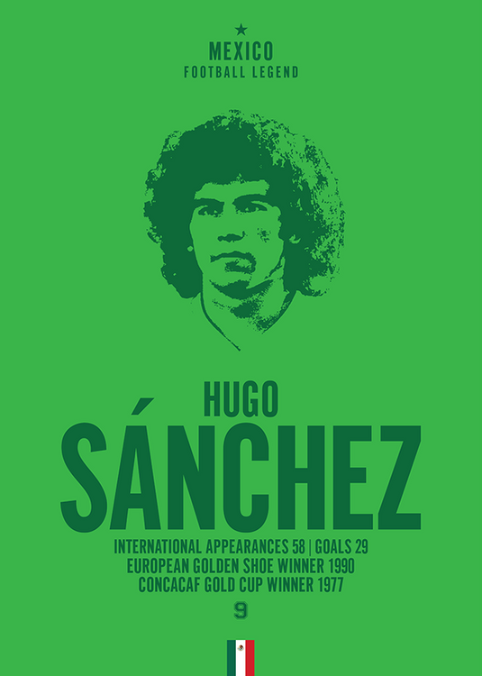 Hugo Sanchez Head Poster