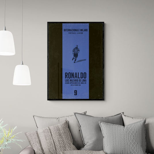 Impression à rayures Heritage de Ronaldo Nazario Inter Milan