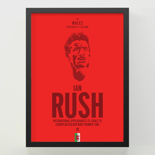 Ian Rush Head Poster